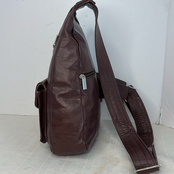 Made in Mexico Leather Sling bag, brown leather sling,bag,, - Picture 2 of 10